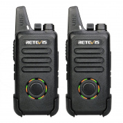 1 пара RETEVIS RT22S частота США частота 22CHS FRS без лицензий двухсторонний радиопродукты Walkie Talkie, US Plug (черный)