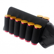 Nylon 6 + 2 раундов Buttstock Cheek Rest Tactical Molle Magazine Чехол для патрона для пистолетов