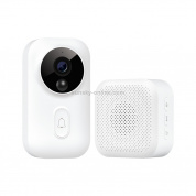 Оригинальный Xiaomi Mijia 1280x720P Smart Video Visual дверной звонок с приемником дверного звонка, поддержка инфракрасного ночного видения и изменение голосового интеркома и просмотр видео в реальном времени (белый)
