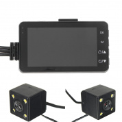 3inch HD 720P Видеорегистратор Видеокамера Dual Cam Action камера мотоцикл Видеомагнитофон