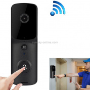 Интеллектуальный Wi-Fi 2.4G Дверной звонок Визуальный удаленный домашний мониторинг Дверной звонок Видеодомофон (черный)
