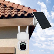 T24 1080P IP65 Водонепроницаемая солнечная камера Smart PTZ, поддержка полноцветного ночного видения и двусторонний голосовой домофон и AI Humanoid Detection Alarm, WiFi версия