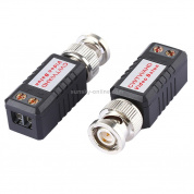 2 PCS HD 202E Enhanced Version Coaxial CVI / TVI / AHD 1CH Passive Transceiver Video Balun