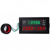 SINOTIMER SPM001 Светодиодный цифровой вольтметр переменного тока, измеритель частотных коэффициентов, монитор мощности, спецификация: AC80-300V, 100A