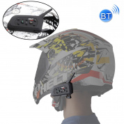 EJEAS V6 Pro 1200m IP65 Водонепроницаемый мотоцикл 2 пользователя Полнодуплексный разговор Bluetooth Интерком Мульти-переговорные гарнитуры, поддержка приема вызовов и прослушивания музыки и шумоподавления