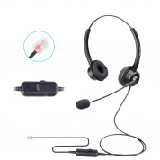 VT200D Double Ears Телефонная гарнитура Операторская гарнитура с микрофоном, спецификация: Crystal Head с настройкой