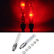 30Pcs XANES WL03 5 LED 7 Режимы 6 Аккумуляторы Велосипед Colorful Спиральный свет сопел