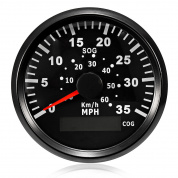 85 мм 60KM / H 35MPH GPS Спидометр Пробег 35MPH Нержавеющая сталь мотоцикл Авто Грузовик Лодка