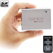 HD Mini 1 Channel DVR Top Box Видеорегистратор MPEG-4 с дистанционным управлением, поддержка SD-карты (JBA-203)
