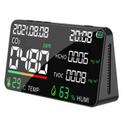 HD05 5 In1 CO2 TVOC HCHO детектор контроль качества воздуха, спецификация: черный полупроводник