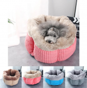 Soft Теплый флис Pet Собака Кот Кровать для мелких животных Подушка для дома со съемным ковриком для животных