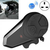 BT-S3 Мотоциклетный шлем Bluetooth-гарнитура Мотоциклетная домофонная Bluetooth-гарнитура, спецификация: с зарядным устройством UK Plug (черный)