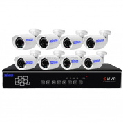 szsinocam SN-NVK-5018C 8-канальный HD 720P P2P 1.0-мегапиксельная облачная IP-камера Комплект сетевого видеорегистратора, поддержка видеонаблюдения и сигнализации ONVIF, ИК-расстояние: 20 м