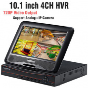 Видеорегистратор 4 channel 720p ahd 10.1 дюймов LCD гибридный HVR NVR DVR