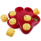 Многофункциональный Pet Bowl Feeder Toy 7 Отверстия Собака Paw Обучающие обучающие игрушки Puppy Puzzle Toys