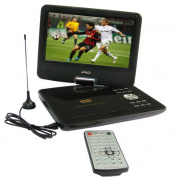 Портативный DVD-диск с TFT ЖК-дисплеем 9,5 дюйма с функцией ТВ, поворотным дисплеем на 180 градусов и функцией игры