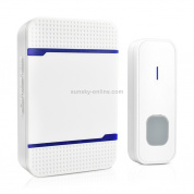 P7 110dB Wireless IP55 Водонепроницаемый приемник дверного звонка с низким энергопотреблением WiFi с ночником, 53 музыкальных параметра, расстояние приемника: 300 м (белый)