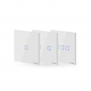 SONOFF® T1 ЕС / ВЕЛИКОБРИТАНИЯ AC 100-240 В 1/2/3 Gang TX Series Настенный коммутатор WIFI 433 МГц RF Дистанционный Управляемый переключатель Wifi Умный дом Перекл - EU 2CH