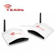 Беспроводной AV-передатчик и приемник PAT-226 2,4 ГГц, совместимый с DVD / DVR / CCD-камерой / IPTV / спутниковой приставкой / другими устройствами вывода AV, поддержка инфракрасного дистанционного управления, рабочее расстояние: 150 м