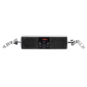 Водонепроницаемый мотоцикл MP3 USB FM Audio Радио Стерео LED Динамик с функцией Bluetooth Электрический скутер Велосипед Универсальный серебристый