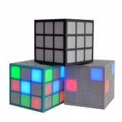 Bluetooth Беспроводная гарнитура Волшебный Cube Динамик 36 LED Цветная световая музыка AUX - Белый