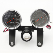 Универсальный LED мотоцикл tachometer+odometer мера спидометра