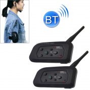 2 PCS V4C 1200m Life Водонепроницаемые ветрозащитные гарнитуры для переговорных устройств с Bluetooth и спортивным наручным чехлом, максимальная поддержка: четыре пользователя, поддержка FM