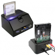 Новая док-станция sata multi media player HDD мультимедийный проигрыватель с кард-ридером 2,5 дюйма и 3,5 дюйма SATA HDD