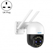 ESCAM QF212 4MP 8XZoom AI Обнаружение гуманоидов Автоматическое отслеживание WiFi IP-камера, Тип штекера: UK Plug