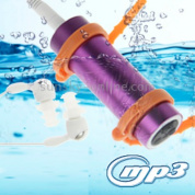 Водонепроницаемый MP3-плеер с защитой от плавания, IPX8, 4 ГБ, со стереосистемой FM (фиолетовый)