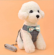 Pet Strap Leash Собака Маленький Собака Vest-Style Bow Evening Платье Нагрудный ремень Собака И Кот Универсальный Собака Traction Веревка