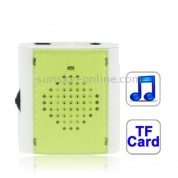 Слот для карты TF (Micro SD) MP3-плеер с динамиком, зажим (светло-зеленый)