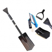 Ice Snow Scraper Combination Winter Vehicle Wind Shield Авто Щетка ShovelRetractable Removal Black