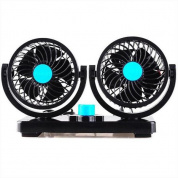 Авто Electric Mini Fan Low Noise Summer Авто Автоматический кондиционер 12V 360 градусов Вращающийся 2 Gears