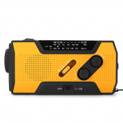 Портативный AM FM NOAA Радио Солнечная Crank Аварийный Погодный Фонарик Аккумуляторная Power Bank для iPhone - Зеленый