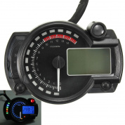 Универсальный мотоцикл Мотор Bike LCD Цифровой спидометр Одометр Тахометр 2-4 Цилиндр