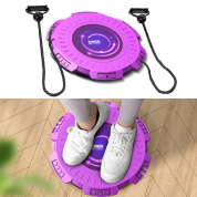 Kingze Home Taift Twist Board Fitness Equipment Sports Brolience Revolly Twisting Machine, спецификация: фиолетовый + тянуть веревку