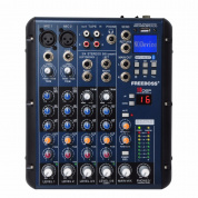 SMR6 Bluetooth USB Запись 2 моно + 2 стерео 6 каналов 3-полосный эквалайзер 16 DSP-эффект USB Professional Audio Mixer