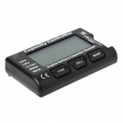 RC CellMeter-7 Цифровой аккумуляторной емкости для проверки емкости Lipo Life Li-Ion NIMH NICD (черный)