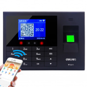 Deli 3765C Face Swiping Fingerprint Punch Card Machine Распознавание лиц Входная машина, CN Plug