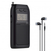 K-605 Portable FM / AM / SW Full Band Stereo Radio, поддержка TF-карты (черный)