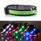 На открытом воздухе Nylon LED Домашнее животное Собака Воротник Ночная безопасность Потерянные мигающие свечи