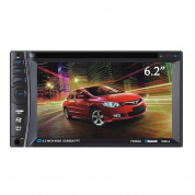 F6066a 6.2 дюйма 2 дин экран автомобиля DVD стерео MP3-плеер Bluetooth сенсорный TFT AUX в сд считыватель карт ММС