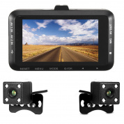 3.0inch 1080P Dual Объектив камера мотоцикл Видеорегистратор Dash Cam Video Recorder Ночное видение