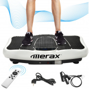 Merax 2D Rocker Vibration + Bluetooth Vibration Plate Vibration Trainer, вилка европейского стандарта (белая)