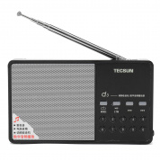 Tecsun D3 FM Stereo Радио Приемник Динамик Поддержка TF-карты - Черный