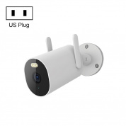Оригинал Xiaomi AW300 WiFi Smart Outdoor Camera 2K Полноцветное ночное видение IP66 Водонепроницаемая веб-камера видеонаблюдения, вилка США (белая)