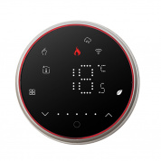 BHT-6001GCLW 95-240V AC 5A Умный Круглый Термостат Бойлер Отопление Светодиодный Термостат С WiFi (Черный)
