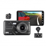 4,0 дюйма Touch Full HD 1080P Фронт + Вид сзади G-сенсор ночного видения Парковка Монитор Авто Видеорегистратор