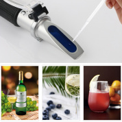 RZ136 Refractometer Fruit Wine Meter Sugar Portable Auto Brix 0 ~ 32% Алкоголь 0 ~ 26% фруктовый сок винный сахар метр рефрактометр